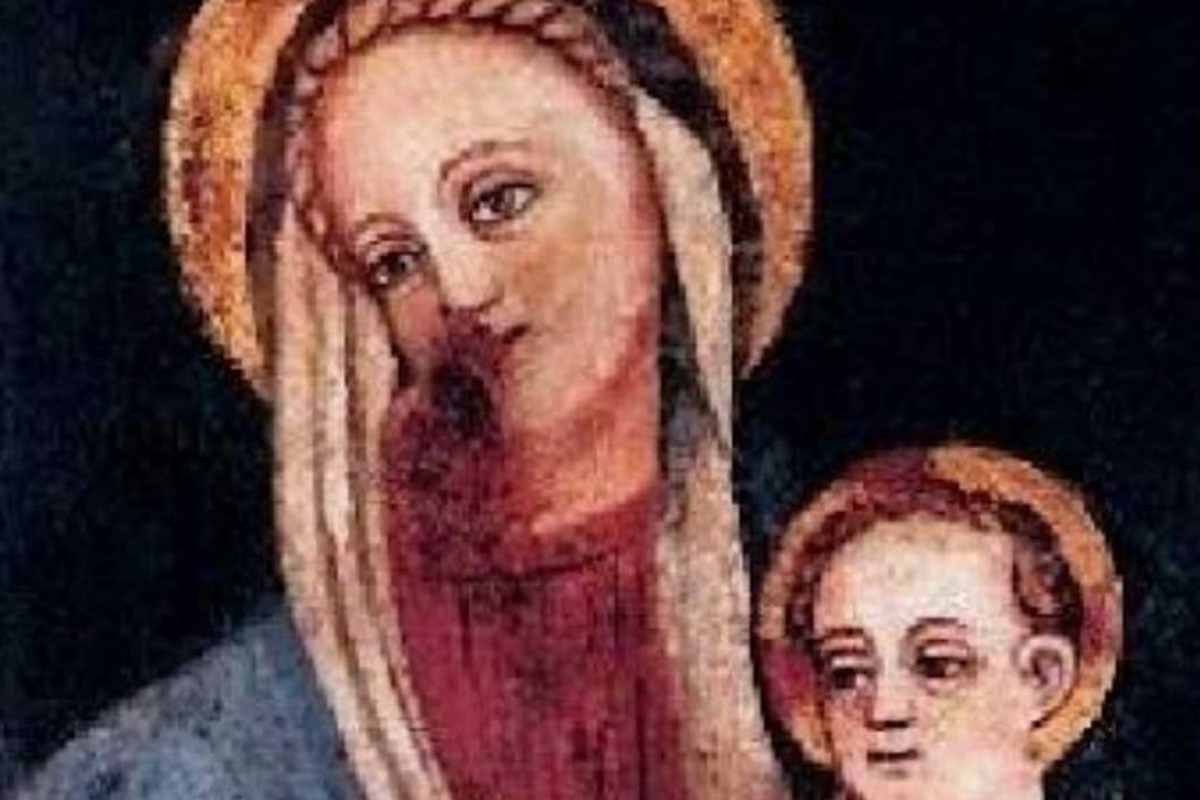 Il sangue sul volto della Vergine