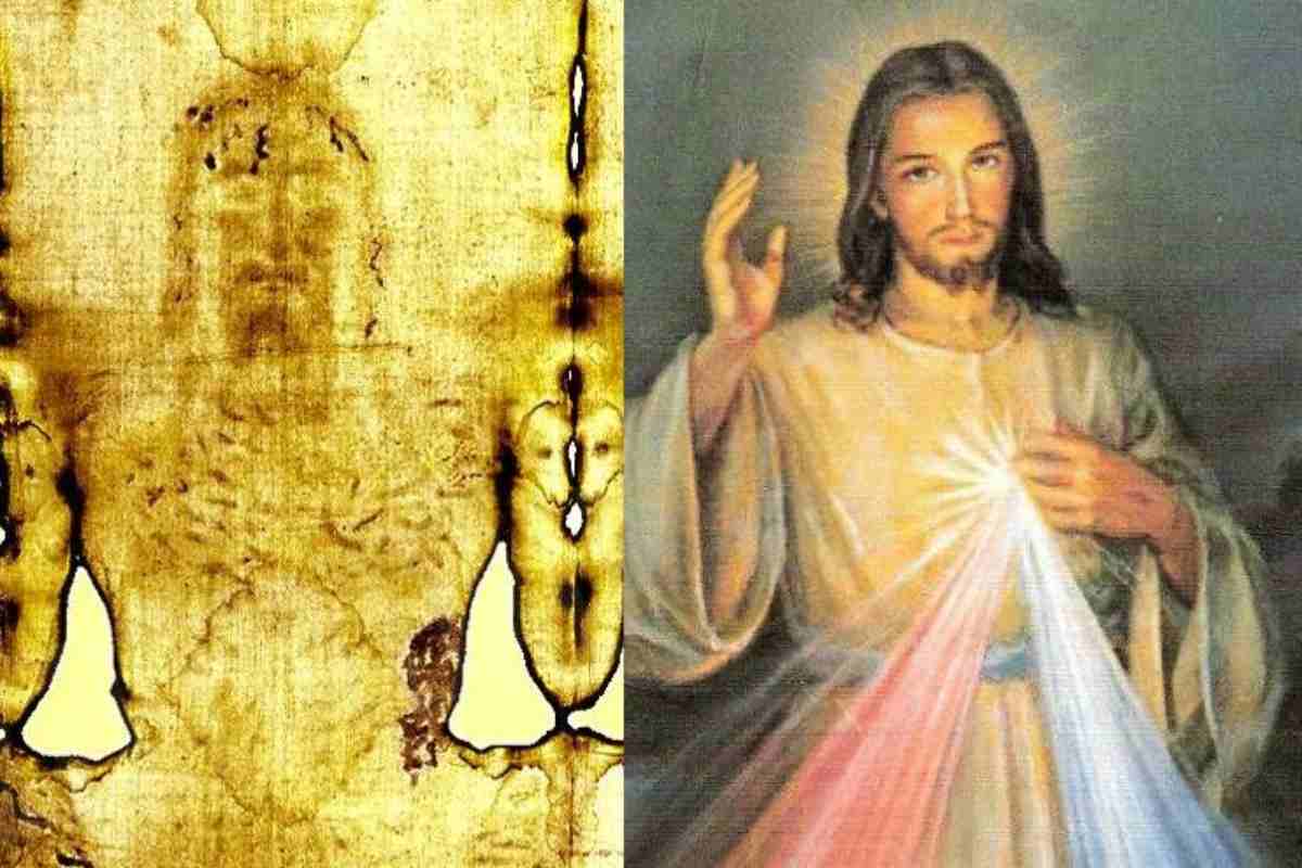 Uomo della Sindone e Gesù Misericordioso