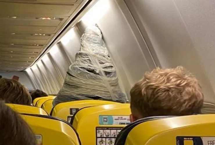 Madonna sull'aereo