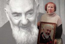 Donna guarita da Padre Pio