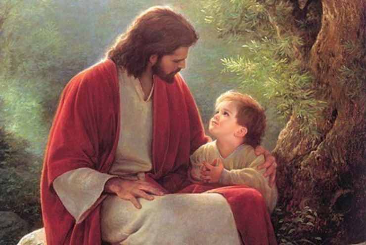 Gesù con un bambino