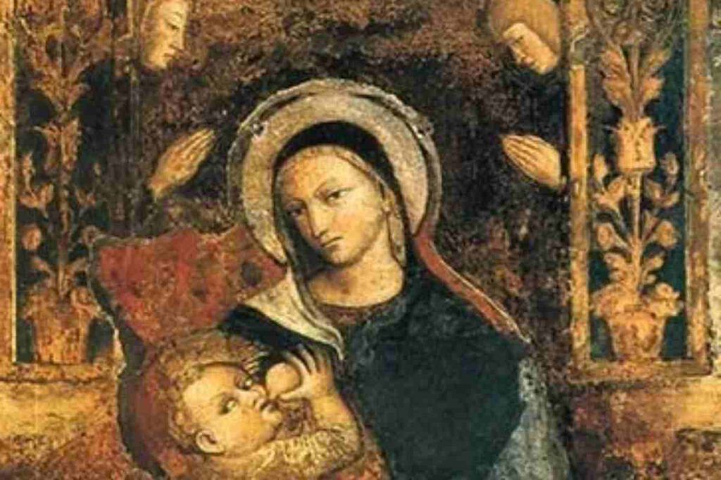 Vergine che allatta il bambino