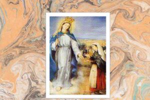 La Madonna tocca il braccio di una ragazzina