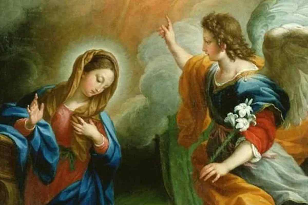 Vangelo di oggi: L'Arcangelo Gabriele parla con la Vergine Maria