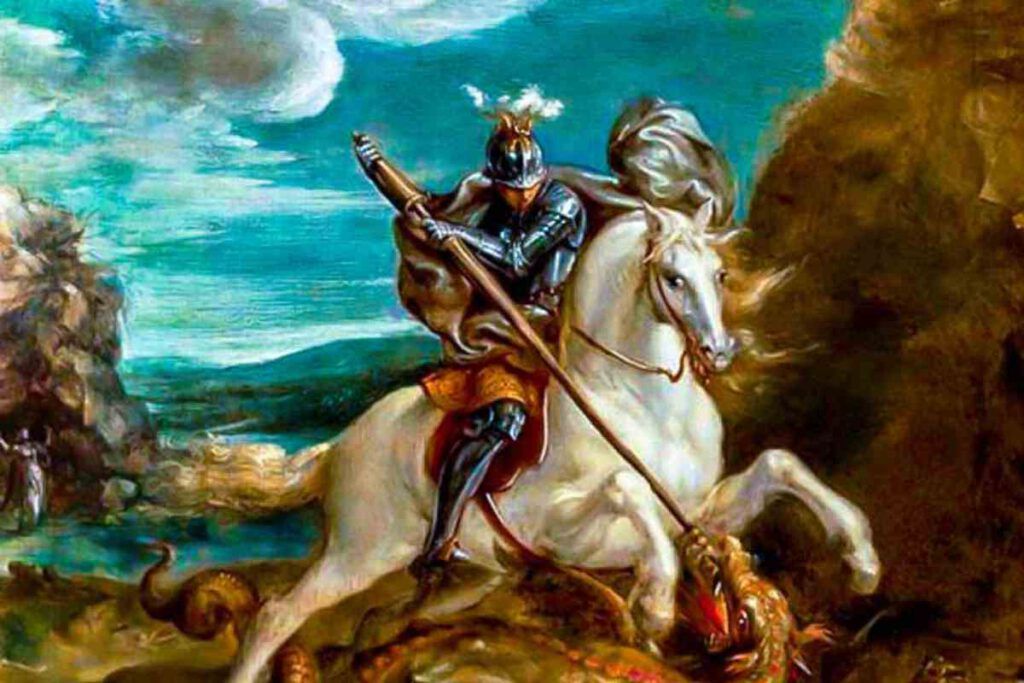 Oggi 23 aprile: San Giorgio. Il famoso cavaliere che vince nella lotta contro il male