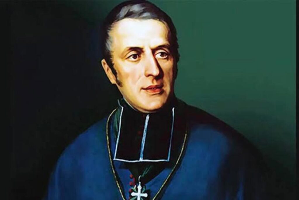 San Carlo Eugenio de Mezenod in primo piano