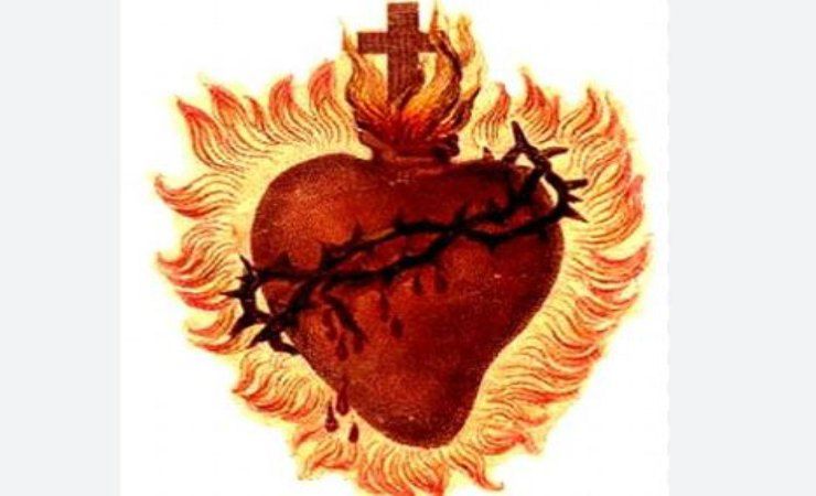 particolare del sacro cuore di gesù