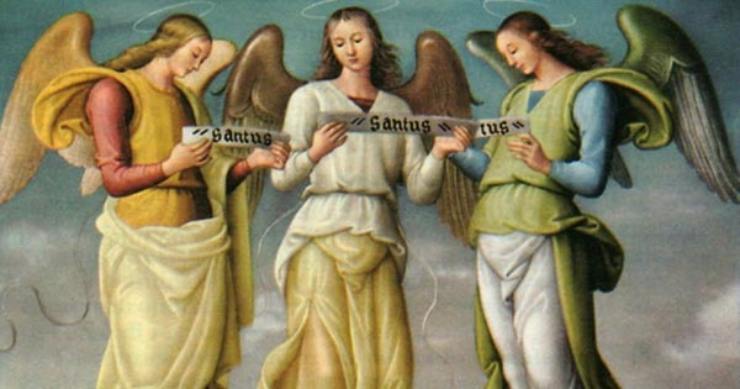 gli arcangeli che lodano dio