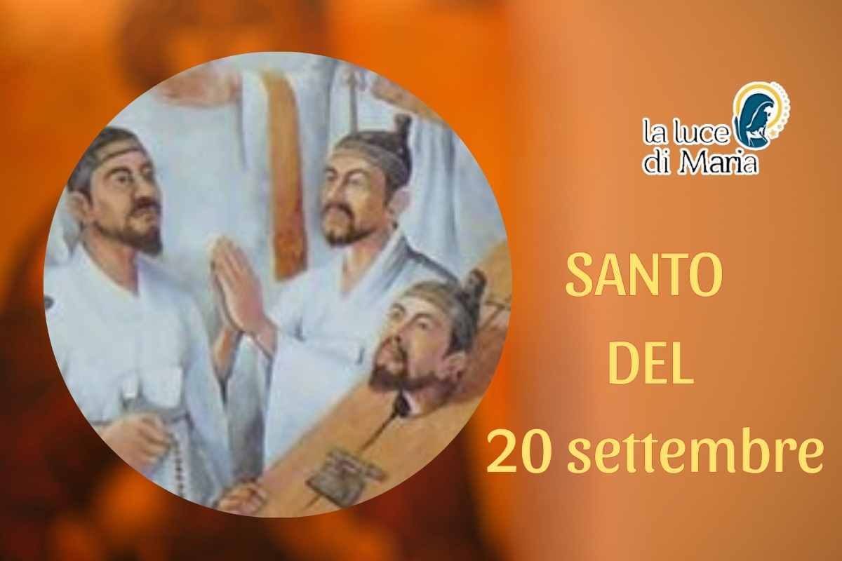 I Santi Vittime Della Fede Santo di oggi 20 settembre Santi Martiri Coreani | primi cristiani in