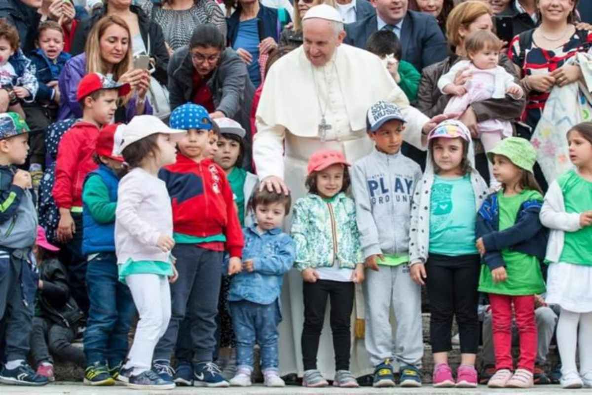 il papa e i bambini