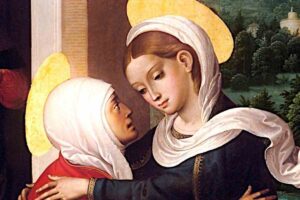 maria ed elisabetta che si abbracciano