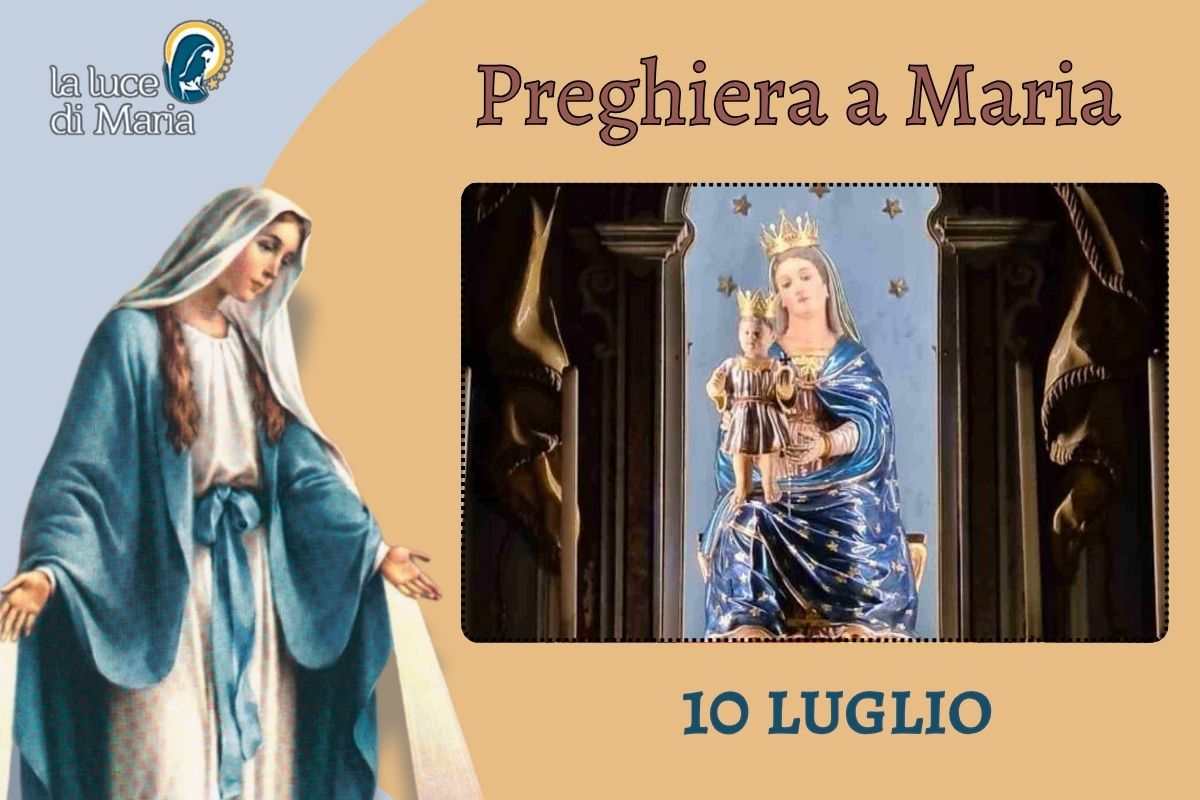 10 luglio: la Madonna della Stella appare con un segno misterioso sul petto 10 luglio: la Madonna della Stella appare con un segno misterioso sul petto