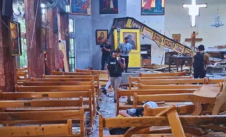 attentato chiesa damasco