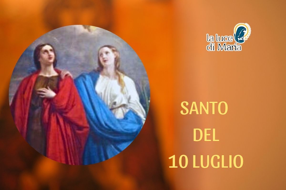 Oggi 10 luglio, Sante Rufina e Seconda: sorelle e martiri, non cedono alle richieste dei fidanzati Oggi 10 luglio, Sante Rufina e Seconda: sorelle e martiri, non cedono alle richieste dei fidanzati
