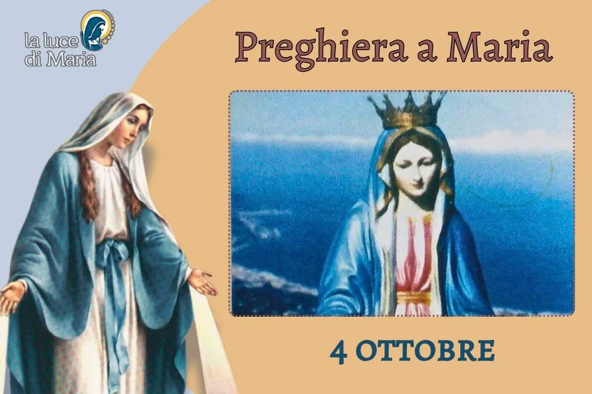 4 ottobre, Madonna di Balestrino: appare con un cesto in mano, il gesto è significativo
