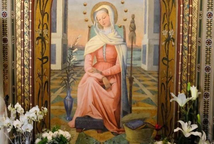 Affresco della Mater Admirabilis