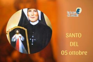 Santa Faustina Kowalska con Gesù Misericordioso