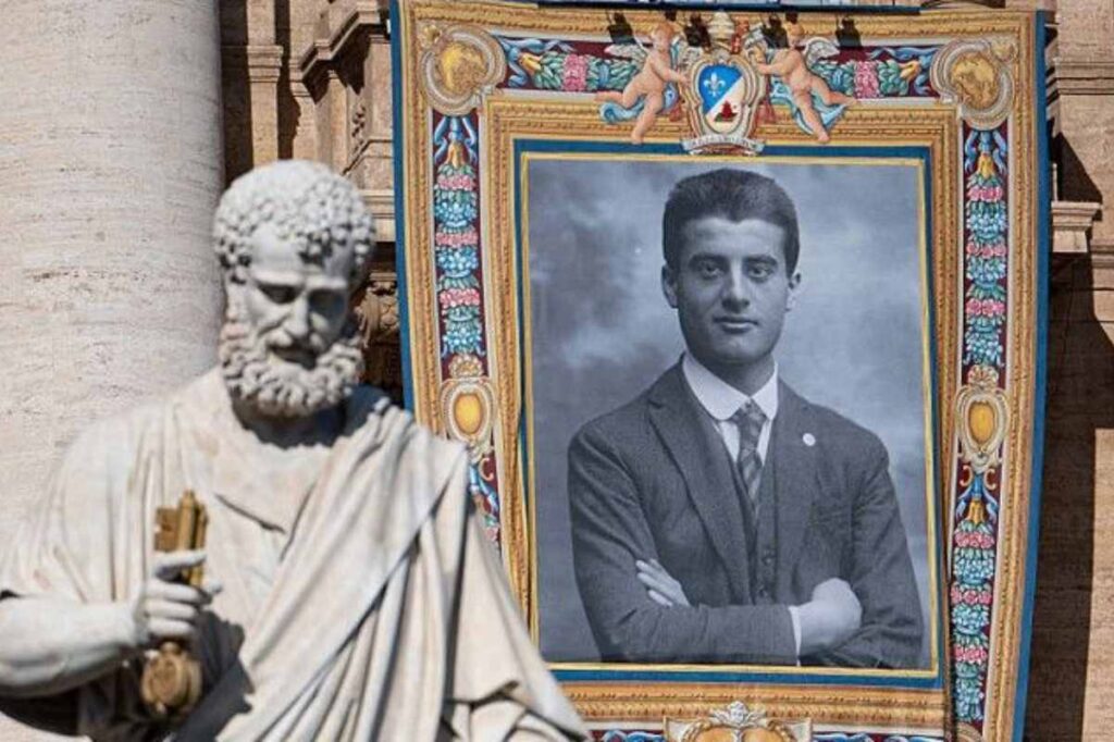 momento della santificazione di pier giorgio frassati
