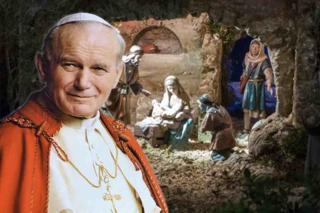 Giovanni Paolo II presepe
