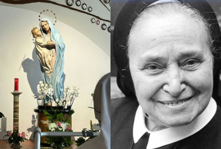 Statua Madonna del Divin Pianto Suor Elisabetta