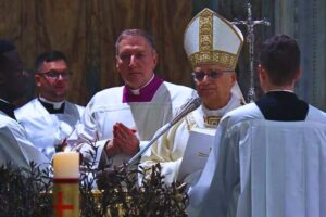 papa leone messa battesimo