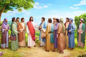 Gesù insegna ai suoi apostoli