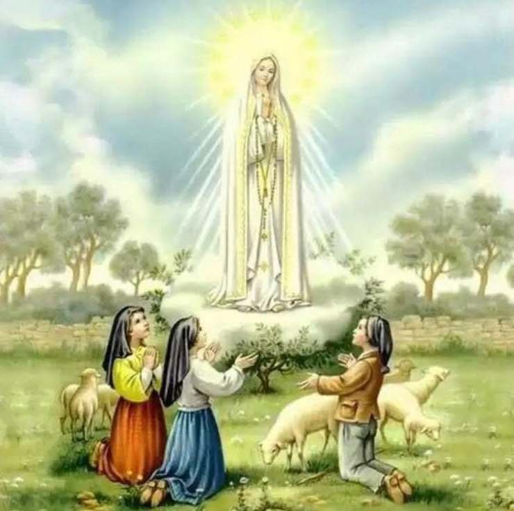 la madonna di fatima e i tre pastorelli