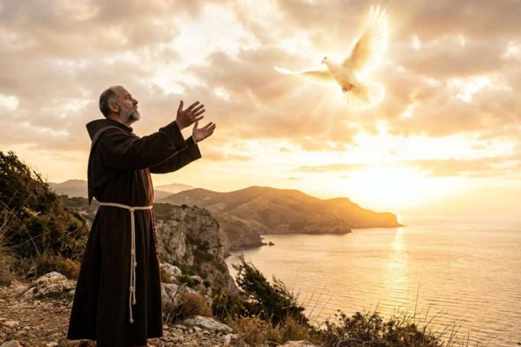 persona che prega lo spirito santo