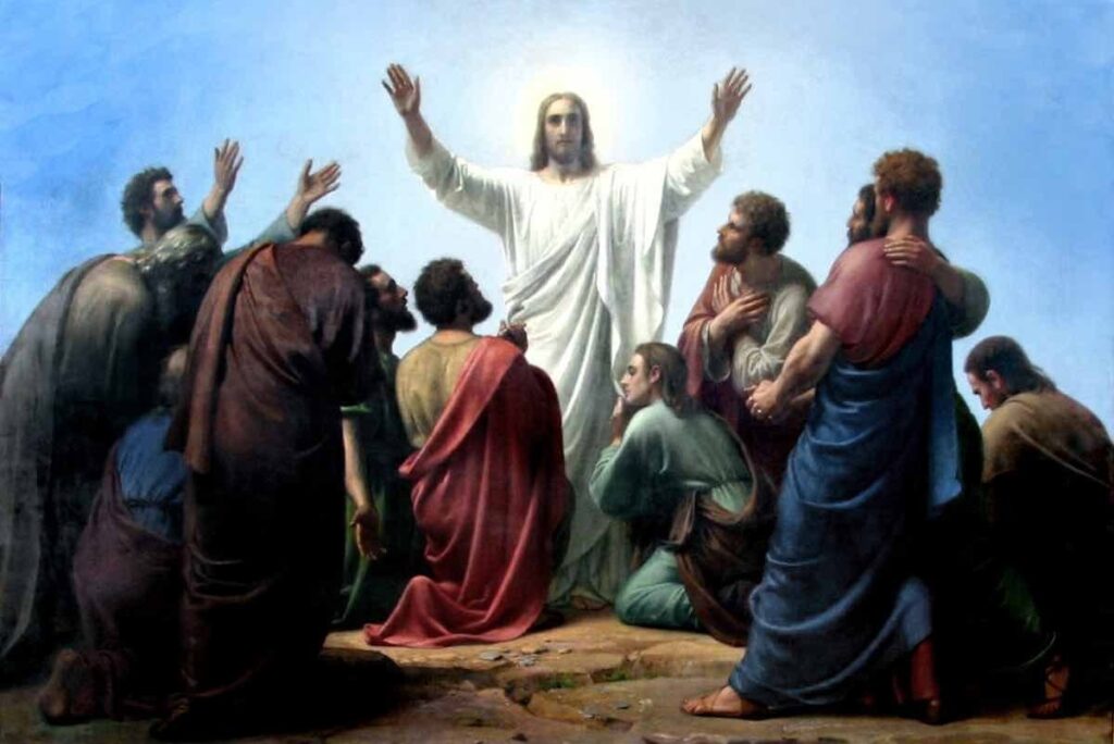 Gesù benedice i discepoli