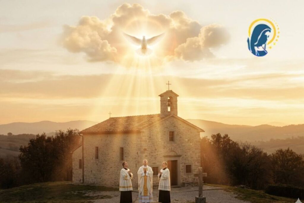 lo spirito santo scende sulla chiesa