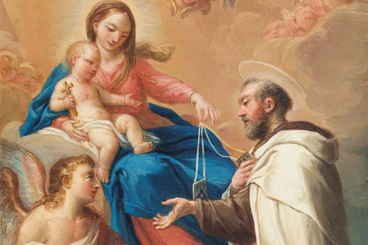 san simone stock e la madonna del carmelo
