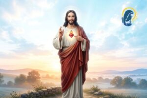 gesù e il suo sacro cuore che sorride