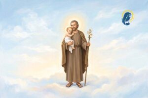 san giuseppe con sfondo di cielo