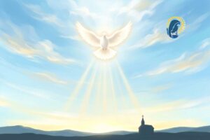 la colomba dello spirito santo in cielo