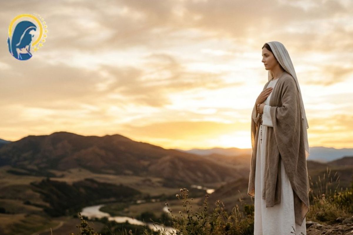 la madonna che guarda il tramonto