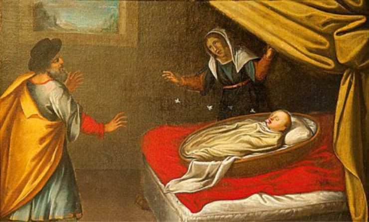 santa rita con il marito