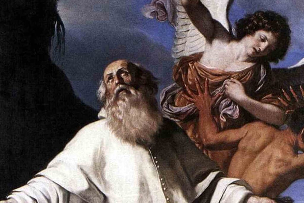 san romualdo e un angelo