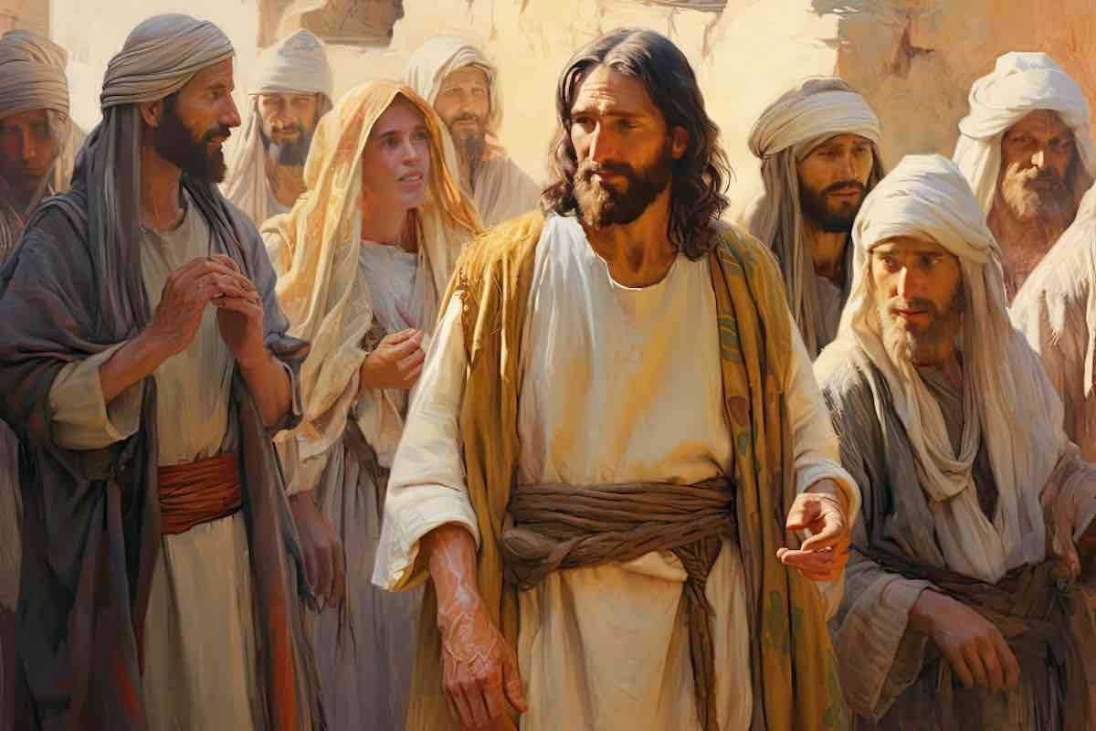 Gesù in mezzo alla folla
