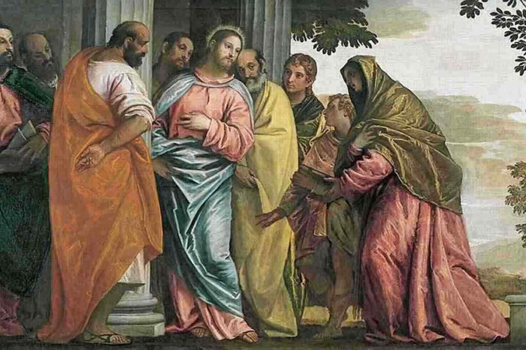 Gesù in mezzo alla folla