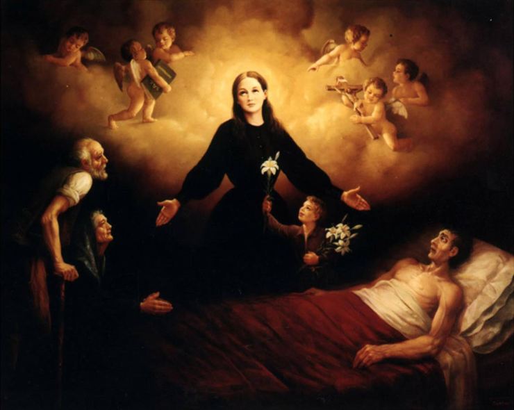 santa clelia e un ammalato