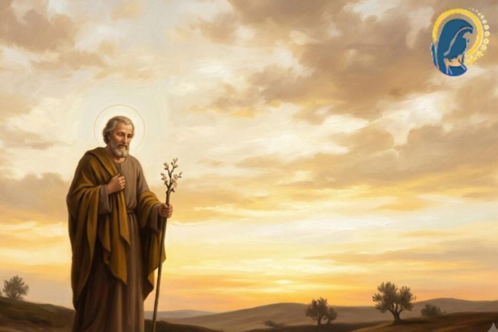 san giuseppe con sfondo al tramonto