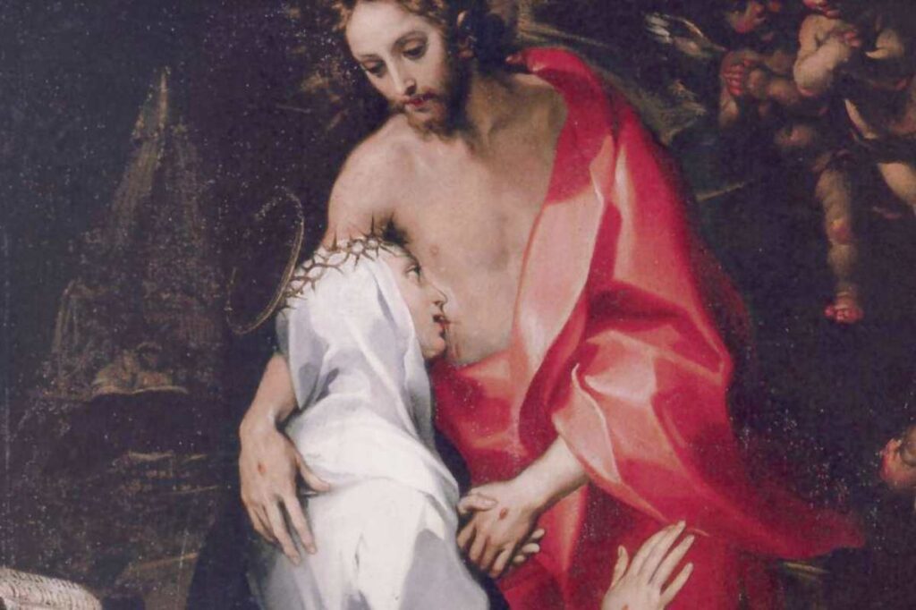 santa caterina e gesù