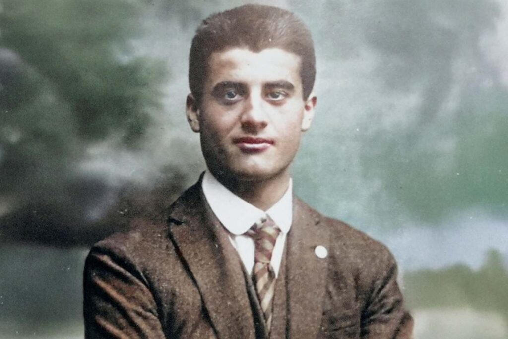 primo piano di san pier giorgio frassati