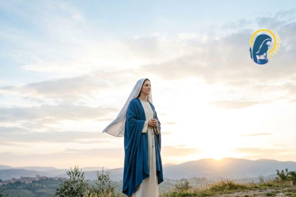 la madonna che guarda al cielo