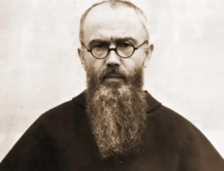 san massimiliano kolbe in bianco e nero