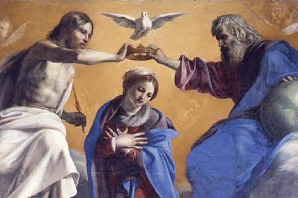 la trinità incorona maria