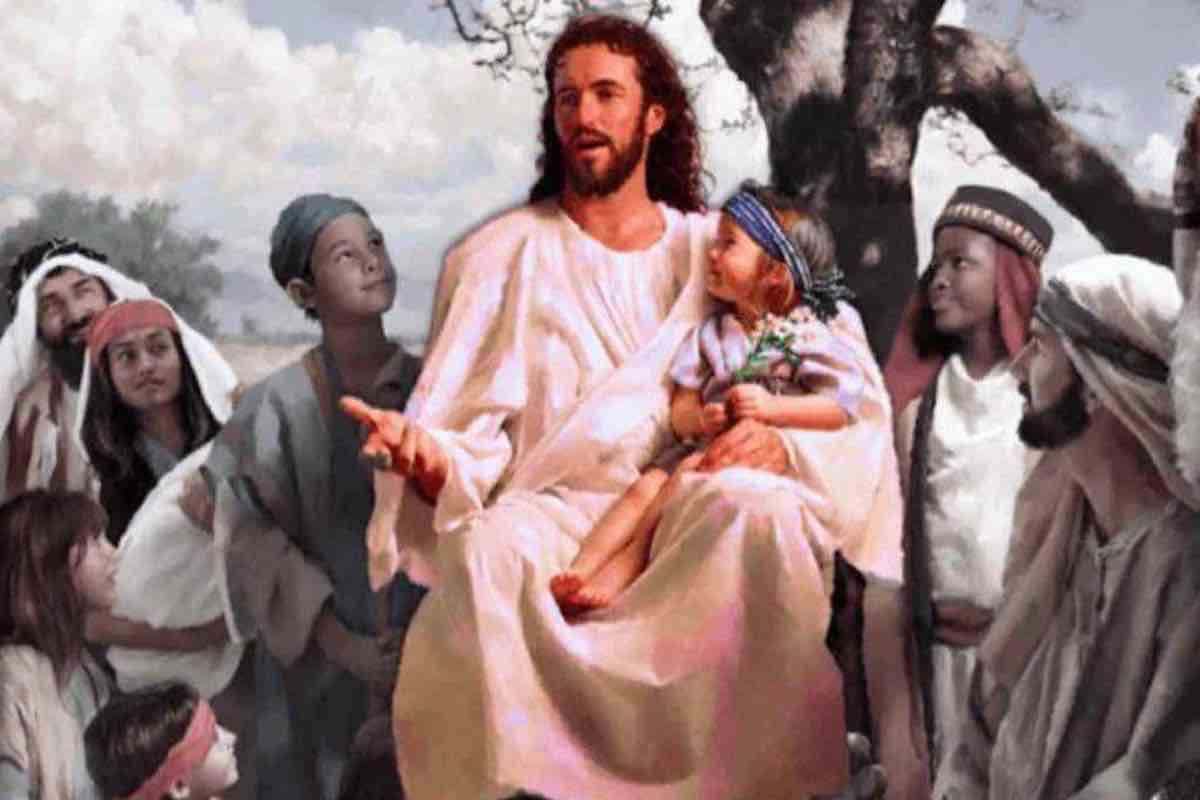 gesù con in braccio dei bambini