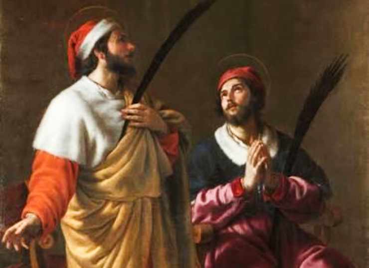 santi cosma e damiano in preghiera