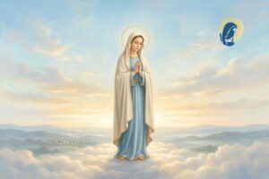 maria in cielo in preghiera