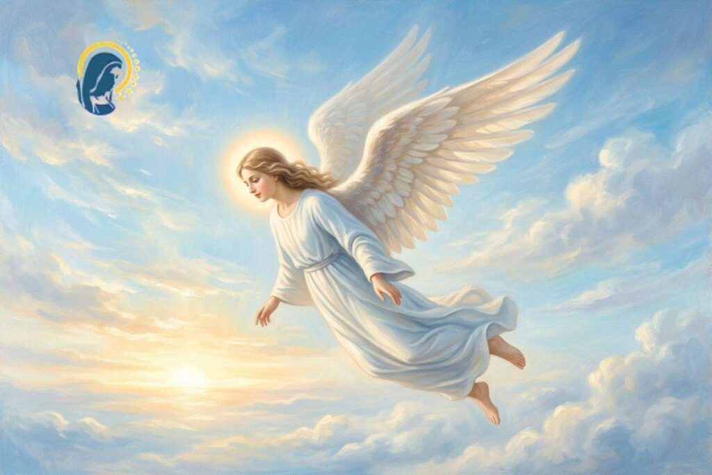 angelo in volo in cielo